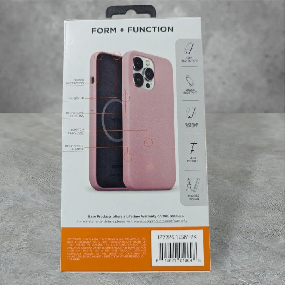 A9. Base Liquid Silicone‎ MagCharge Case For Apple iPhone 14 Pro - Pink